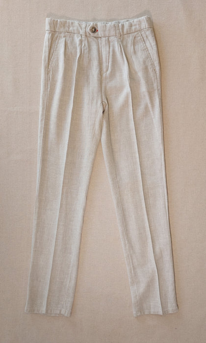 ZARA Boys’ beige linen trousers