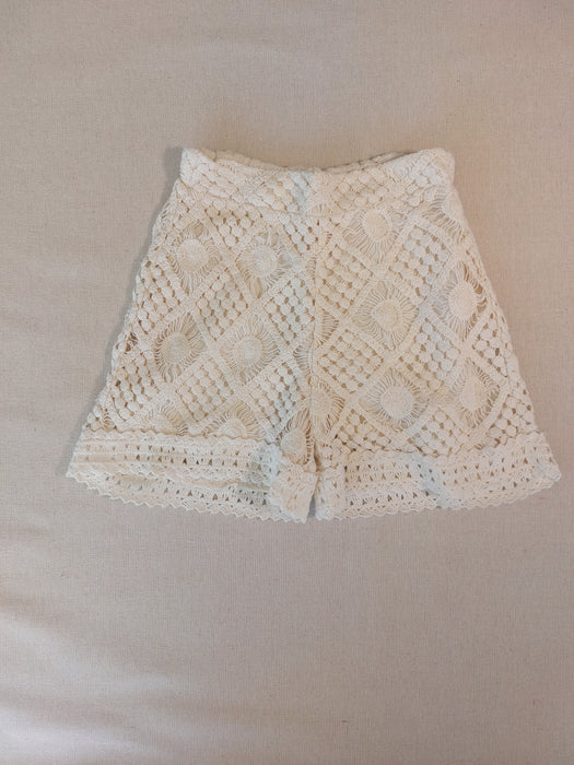 ZARA Girls’ crochet shorts