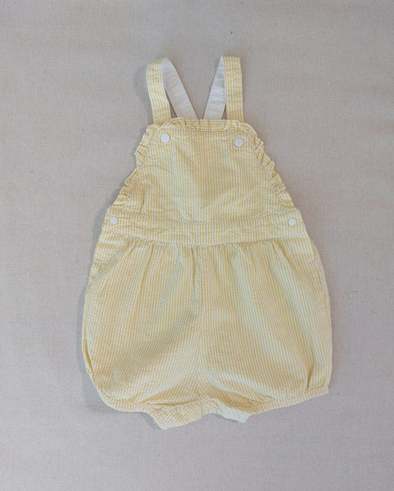 PETIT BATEAU Baby striped short dungarees