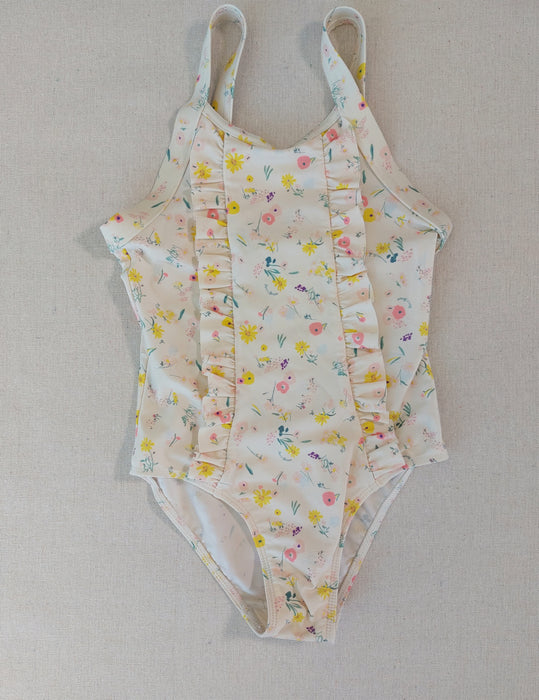 PETIT BATEAU Children's one-piece floral swimsuit
