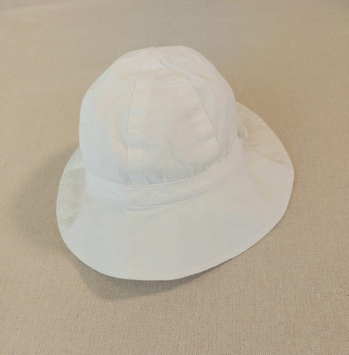 PETIT BATEAU White baby twill sun hat
