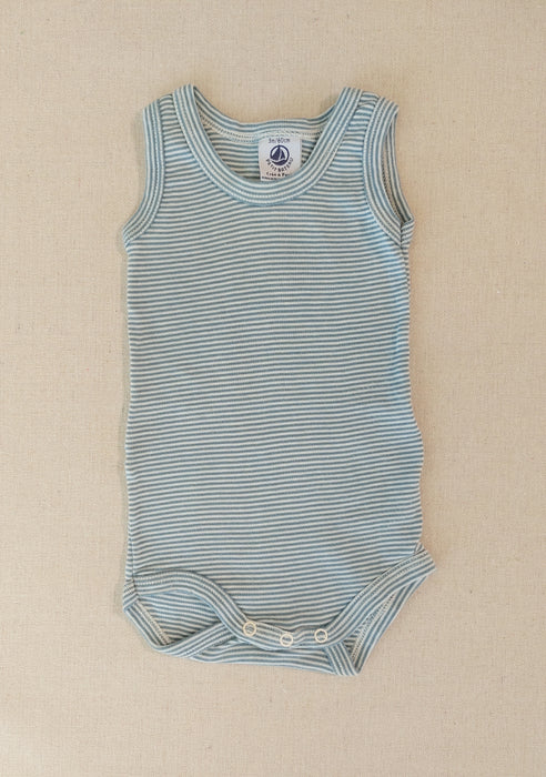 PETIT BATEAU Striped baby bodysuit