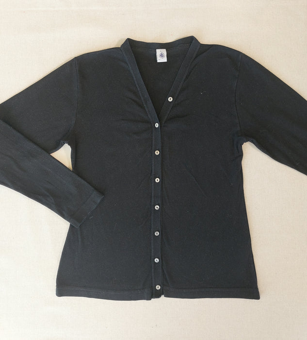 PETIT BATEAU Women's v-neck cotton cardigan