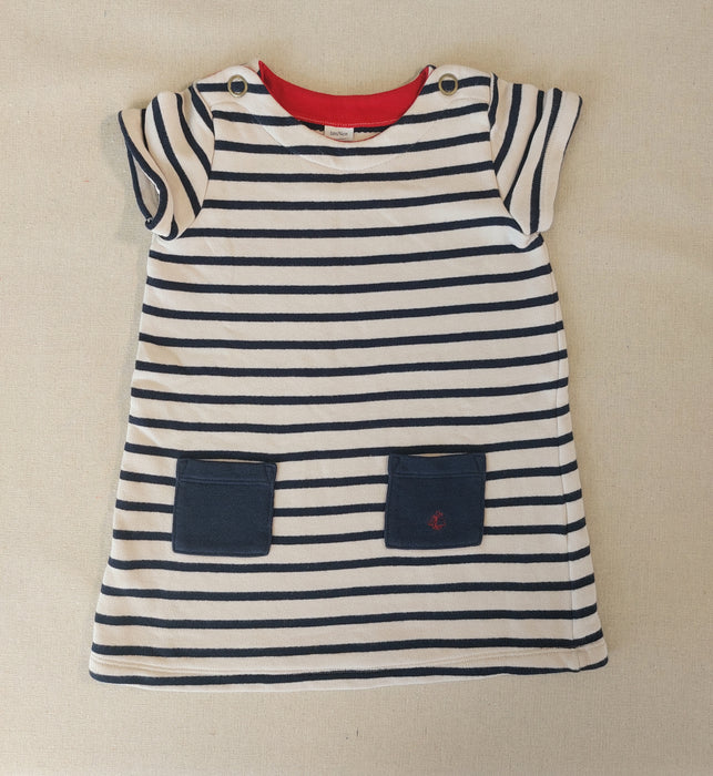 PETIT BATEAU Short-sleeved striped dress