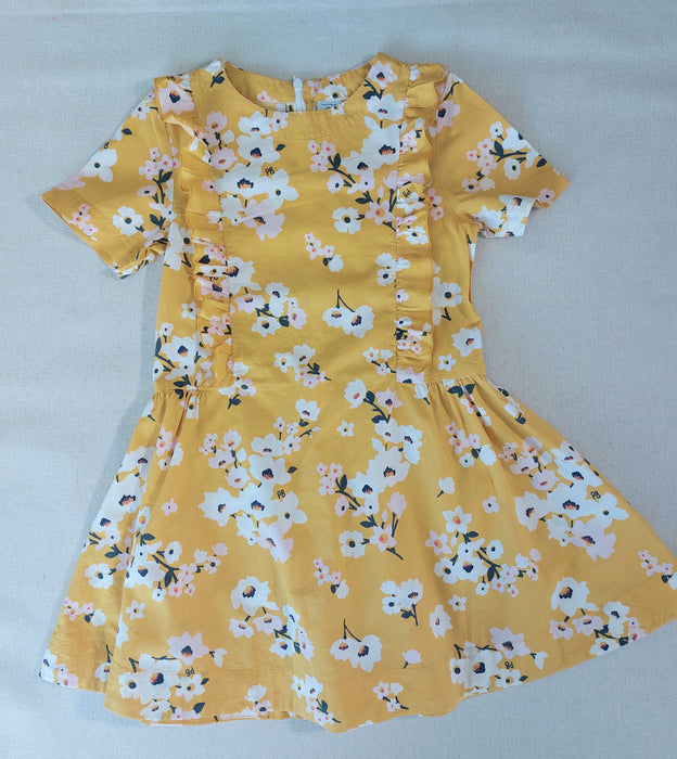 PETIT BATEAU Children's short-sleeved floral cotton dress