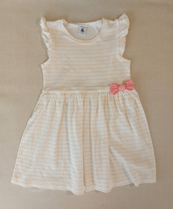 PETIT BATEAU Girls’ sleeveless cotton dress