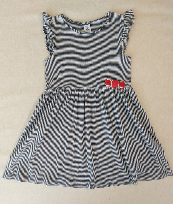 PETIT BATEAU Girls’ sleeveless cotton striped dress