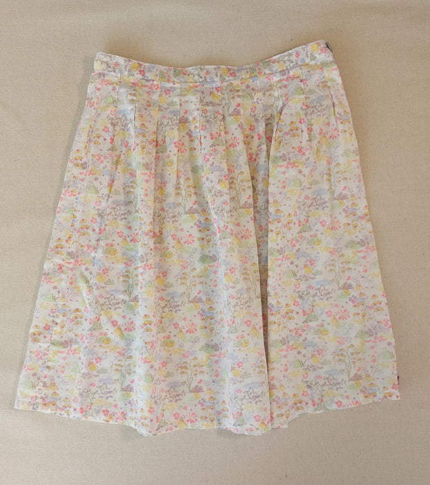 PETIT BATEAU Girls’ printed midi pleated skirt