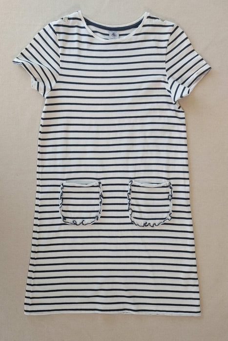 PETIT BATEAU Girls’ striped T-shirt dress