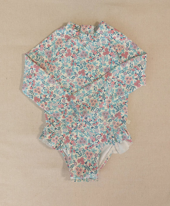 OBAIBI Baby girl long sleeved UV protective one-piece swimsuit