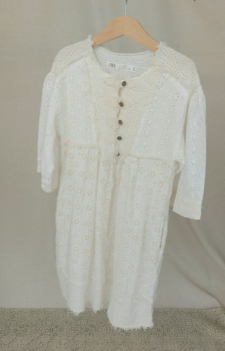 ZARA Lace-detail tunic dress