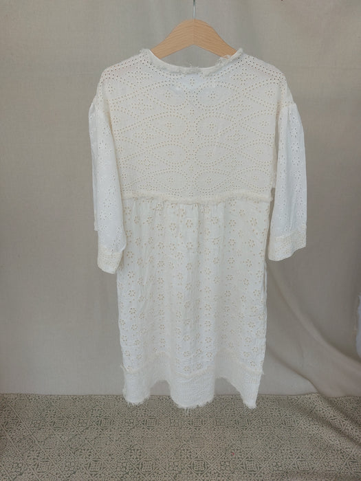 ZARA Lace-detail tunic dress