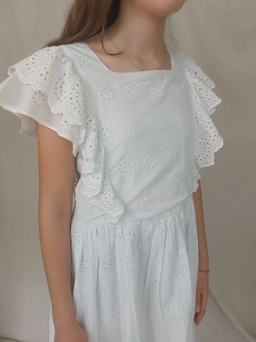 ZARA Girls’ white lace dress