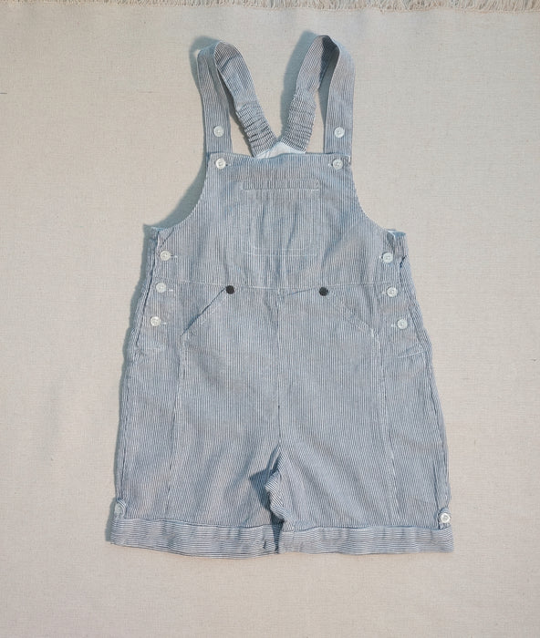 CYRILLUS Striped short overalls