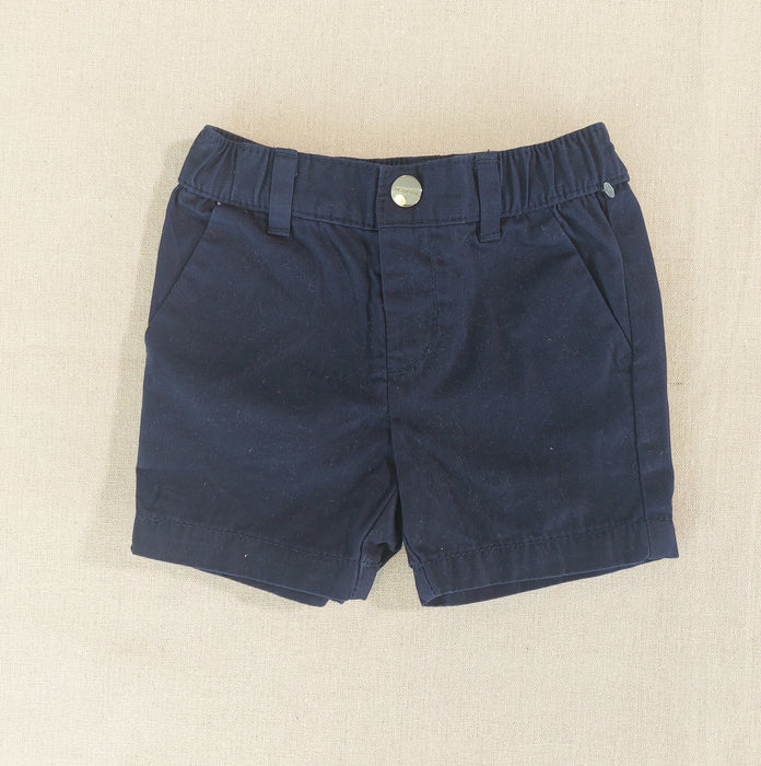 JACADI Baby navy cotton twill shorts