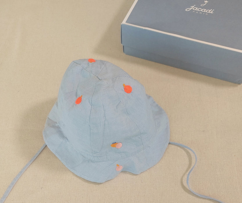 JACADI baby girl embroidered summer hat