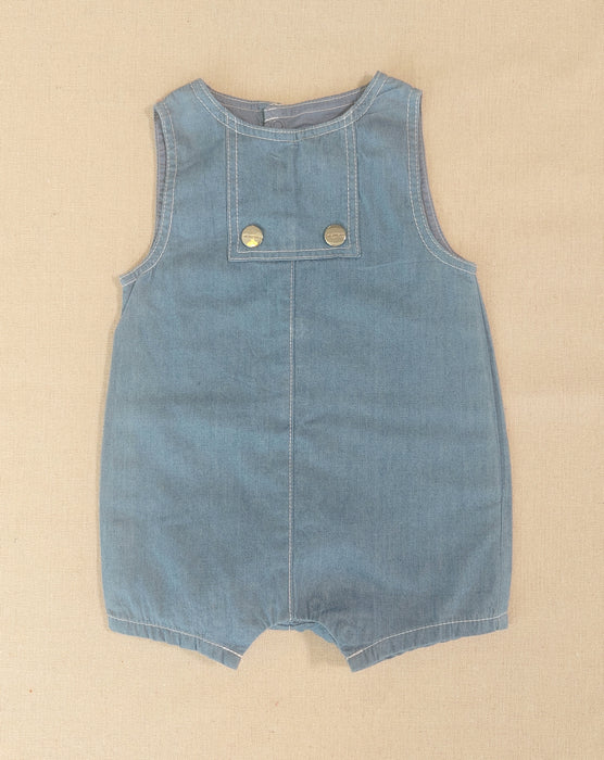 JACADI Baby lightweight denim romper