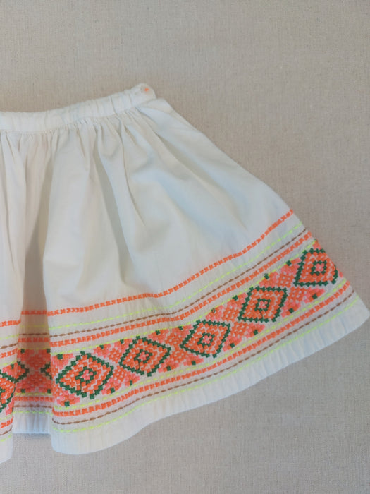BONPOINT Suzon embroidered skirt