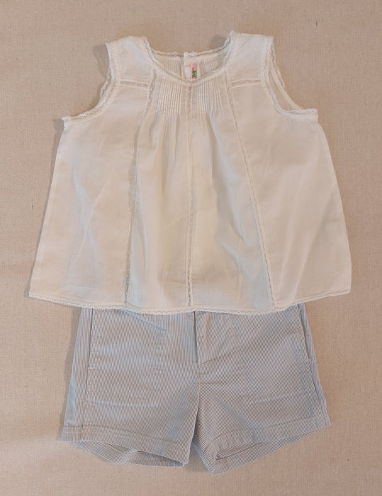 BONPOINT Blouse with lace inserts