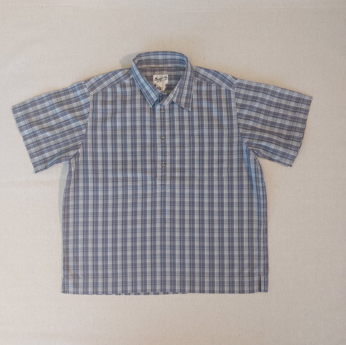 BONPOINT Short-sleeve checked poplin shirt