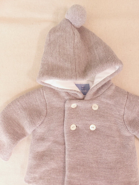 JACADI Baby knitted burnous jacket