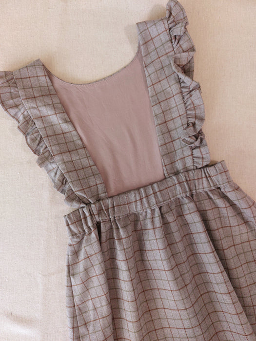MONOPRIX Girls’ Elegant Pinafore Dress