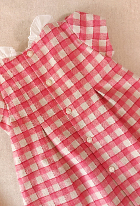 MAYORAL Baby Girl Set - Checked Dress & Tights