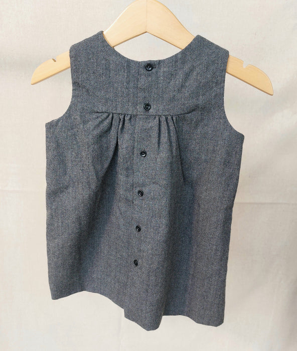 BONPOINT Baby Girl Flannel Pinafore Dress
