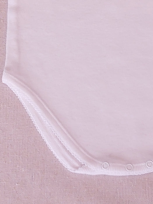 BONPOINT Hand-embroidered car bodysuit in organic cotton