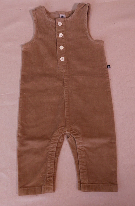 PETIT BATEAU Babies' plain long corduroy jumpsuit