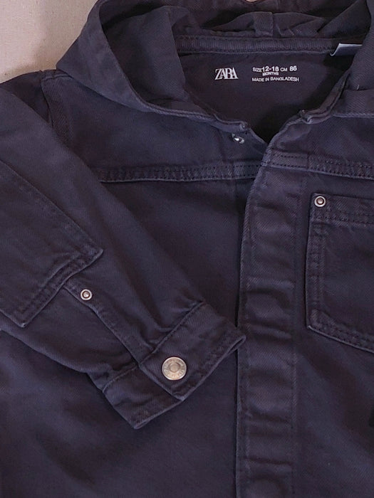 ZARA Baby Hooded Denim Jacket