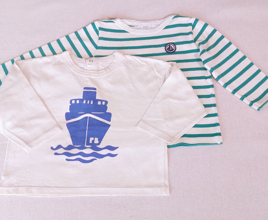 PETIT BATEAU Baby Set of 2 T-Shirts