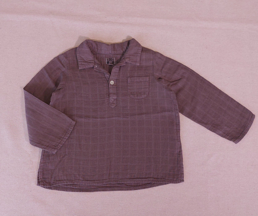 BONTON Boy's Textured Shirt