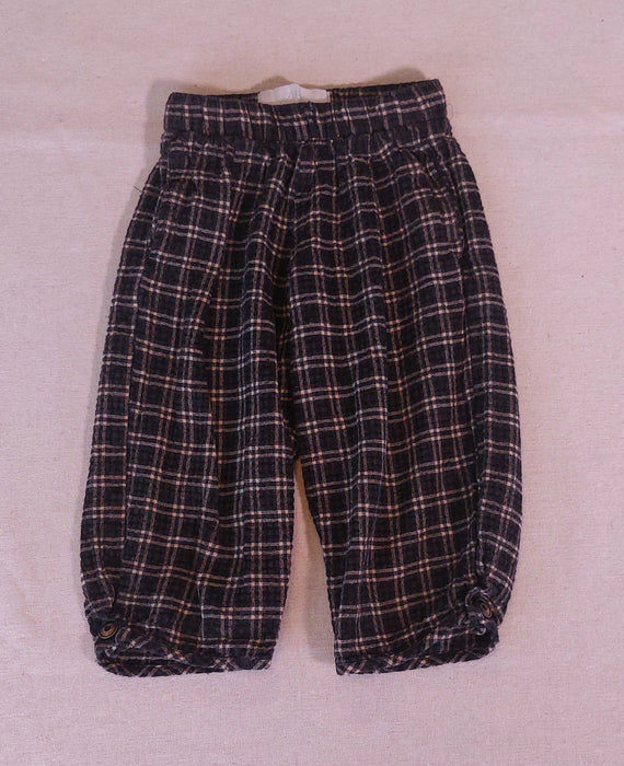 ZARA Textured Check Balloon Trousers