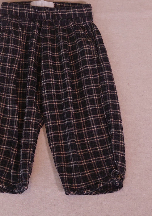 ZARA Textured Check Balloon Trousers