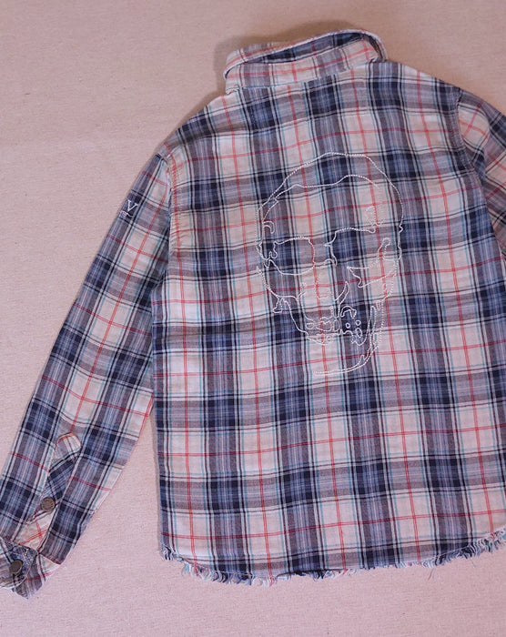 ZADIG & VOLTAIRE Kids' Checked Shirt with Embroidered Back