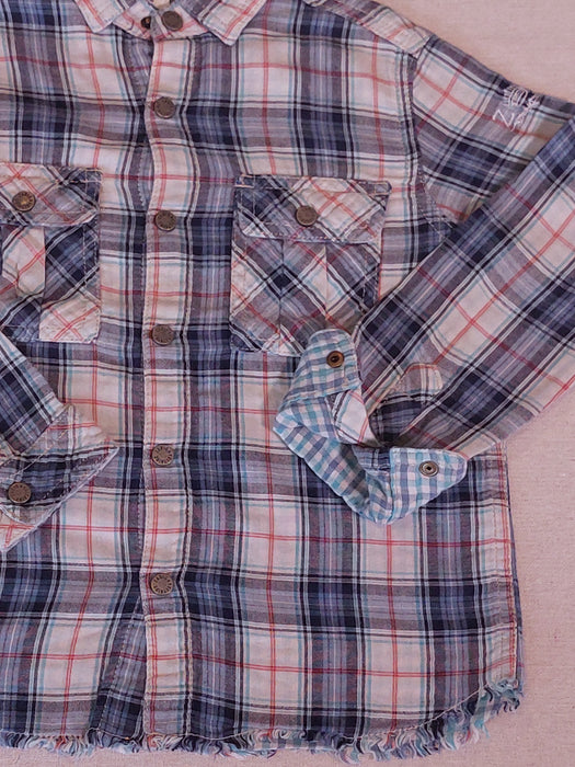 ZADIG & VOLTAIRE Kids' Checked Shirt with Embroidered Back