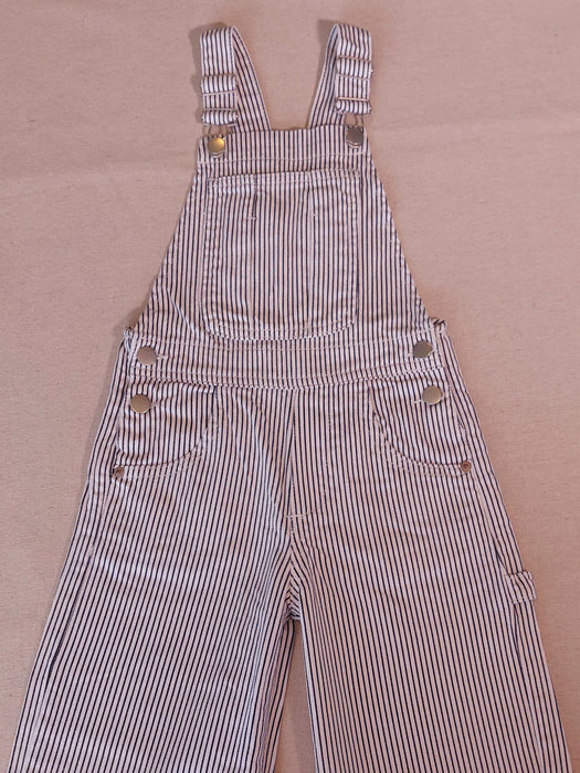 ZARA Striped Denim Dungarees