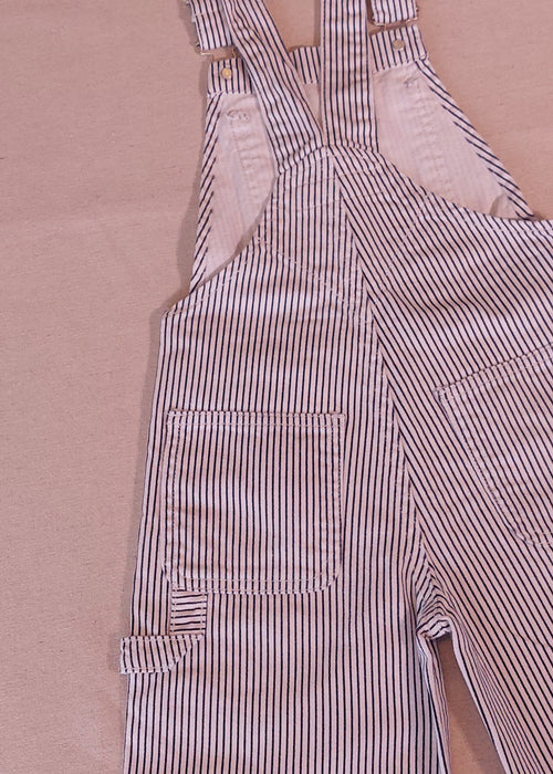 ZARA Striped Denim Dungarees