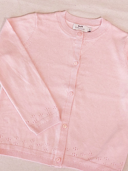 CYRILLUS Girl's cotton and wool cardigan