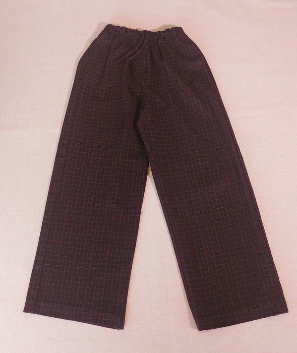 ZARA Wide-Leg Check Trousers