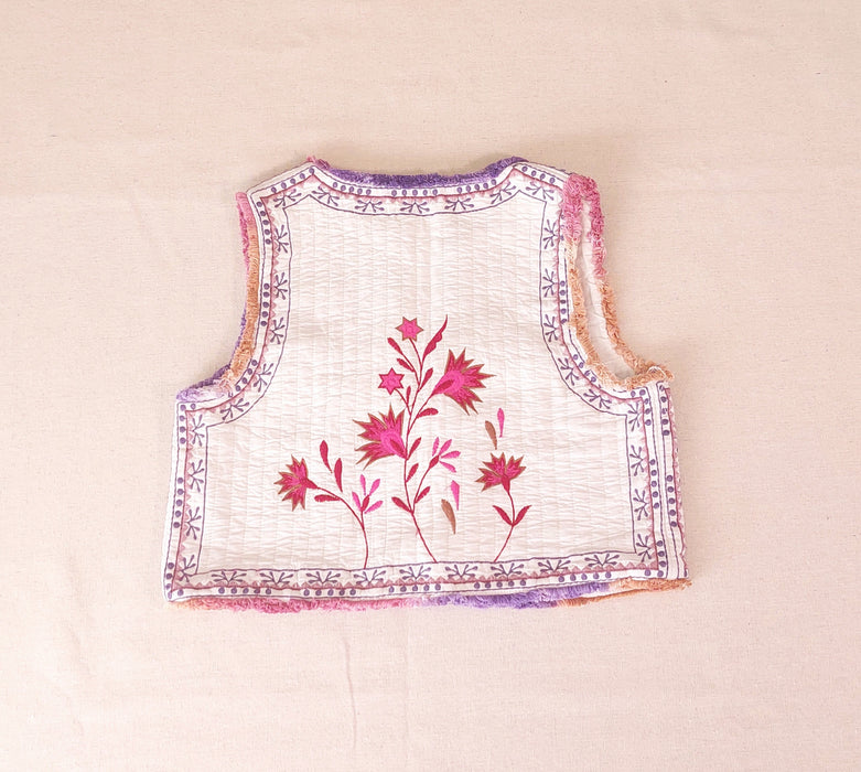 ZARA Girl's Embroidered Sleeveless Vest