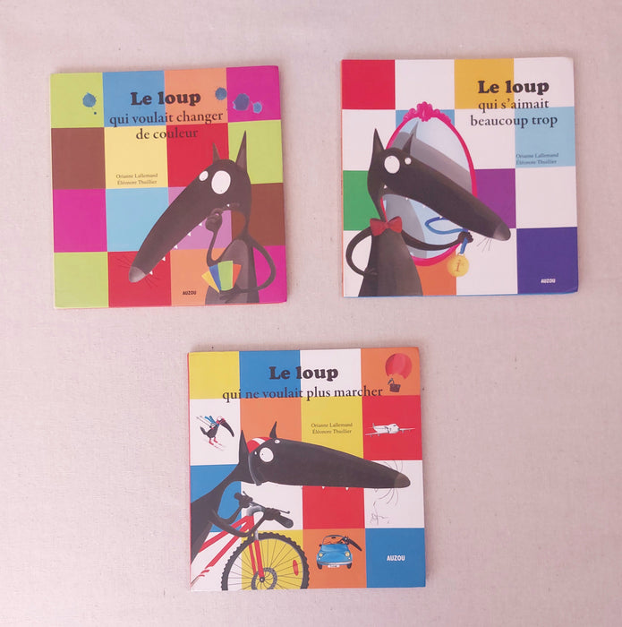 EDITIONS AUZOU Lot de 3 livres enfants de la série "Le Loup"