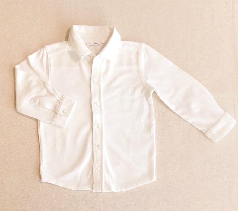 BOUT’CHOU Baby Boys’ Piqué Cotton Shirt
