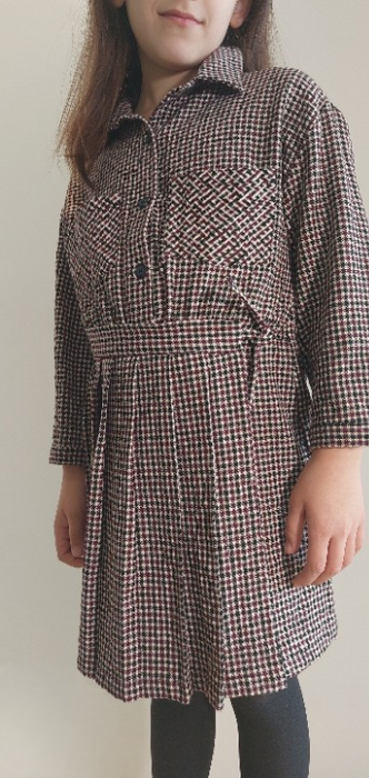 ZARA Box-pleated dress