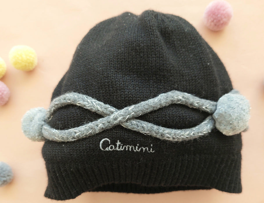 CATIMINI Winter Hat with Pom-Poms
