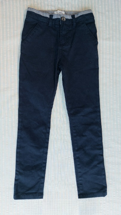 GALERIES LAFAYETTE Navy chino trousers