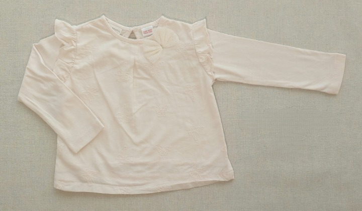 ZARA Long-Sleeve Embroidered T-Shirt