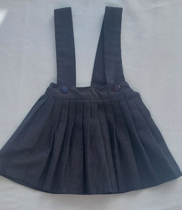 MISTO LANA Vintage Flannel Suspender Skirt
