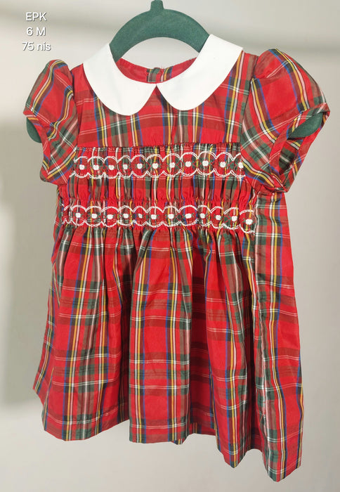 EPK Smocked checkered dress